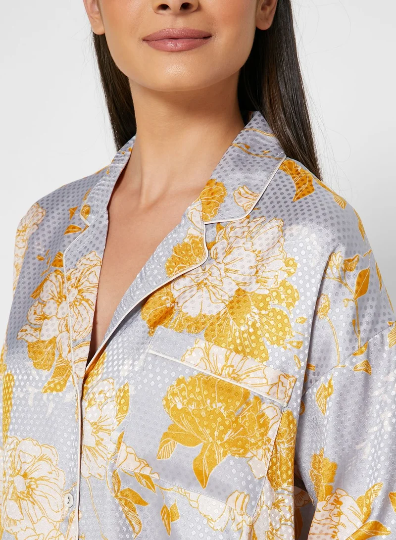 TOPSHOP Floral Print Shirt