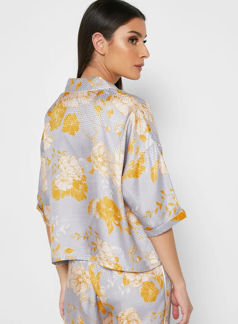 TOPSHOP Floral Print Shirt