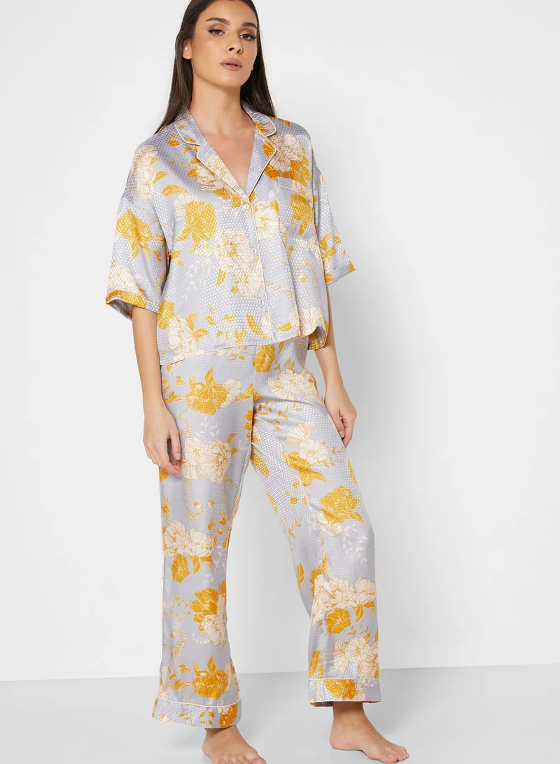 TOPSHOP Floral Print Shirt