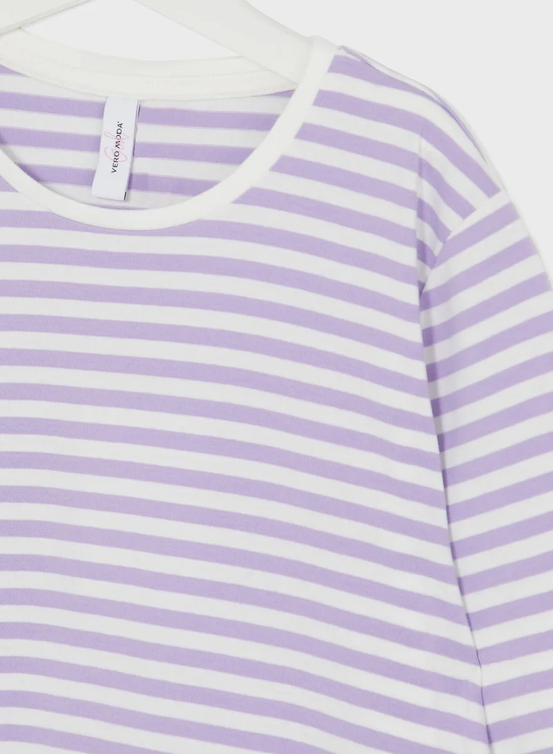 Vero Moda Girl Kids Striped Knot Top
