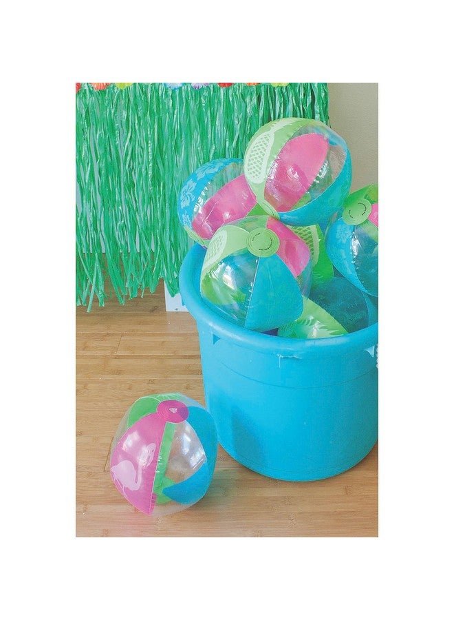 Fun Express Summer Fun Tropical Beach Balls - Set of 12 - Pool Party Beach Toys - Image 2