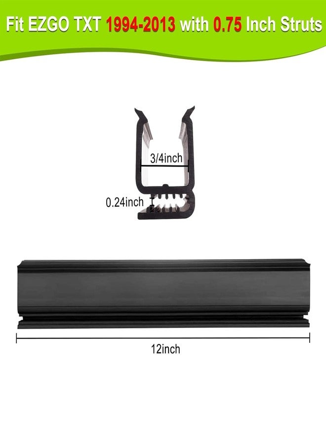 LEAPGOMAX EZGO Golf Cart Windshield Clips Sash for EZGO TXT DCS PDS 1994-2013 Golf Carts, Fit 0.75" Struts Square Tube, OEM EGWHC12, EGWHC10 618485 (Not Fit EZGO RXV) - Image 2