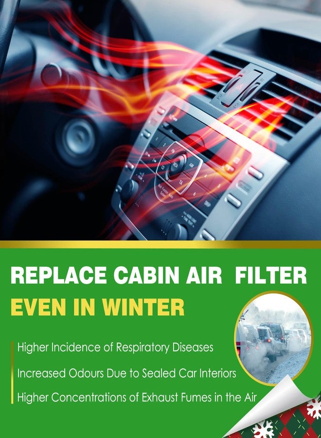 COCOAUTO Cabin air Filter kit for GLE350/GLE450/GLS450 (2020-2025), GLE53 AMG (2021-2025), Replace A1678350400, 2058350147, A1678350200, CU19014, WP10707, WP10544 - Image 5