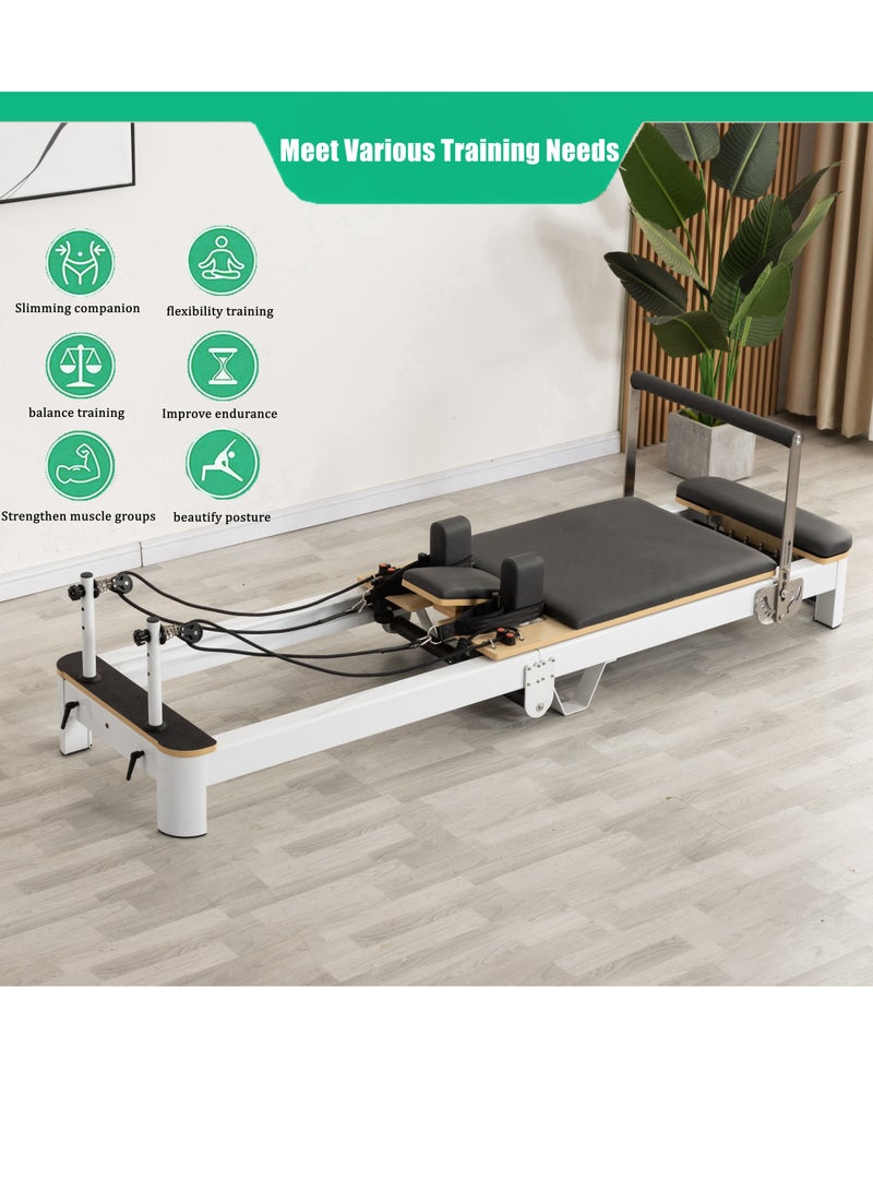 Cool Baby Style COOLBABY Pilates Reformer  Pilates Core Bed Yoga Bed Sports Aluminum Alloy Material Home Stretch Home Stretch Training Fitness Equipment Folding Model - Image 3
