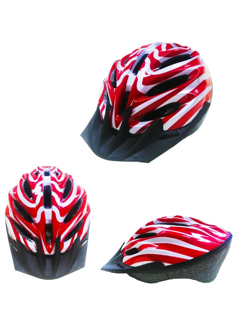 خوذة رأس للكبار قابلة للتعديل وخفيفة الوزن لممارسة الرياضات المتعددة، أحمر - Image 2