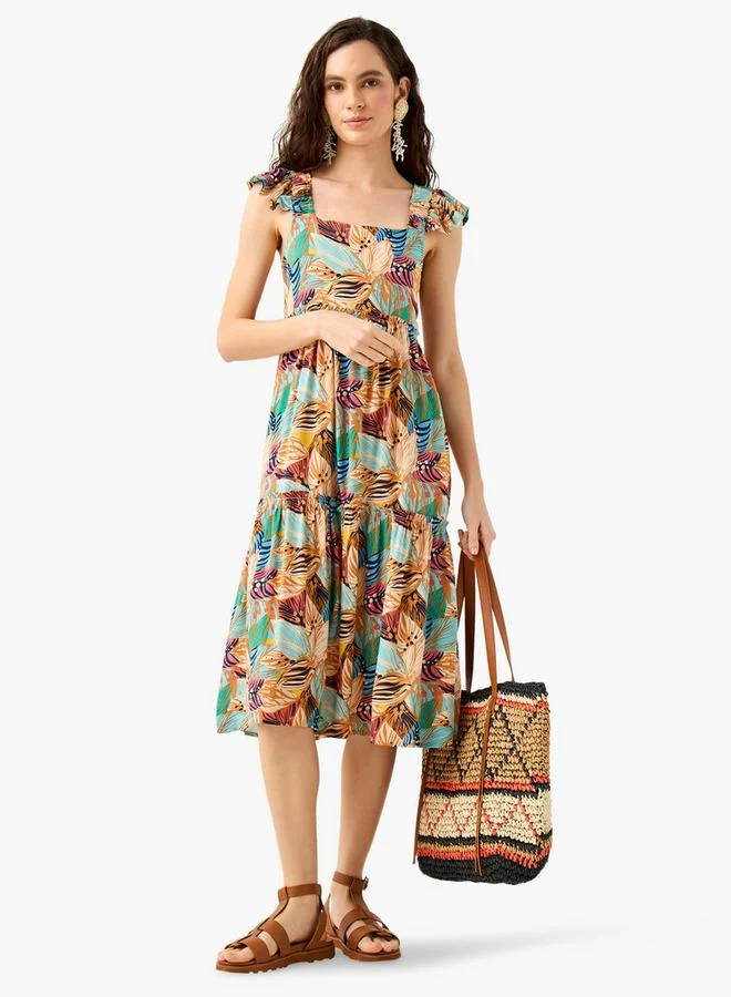Splash FAV Tiered Floral Dress