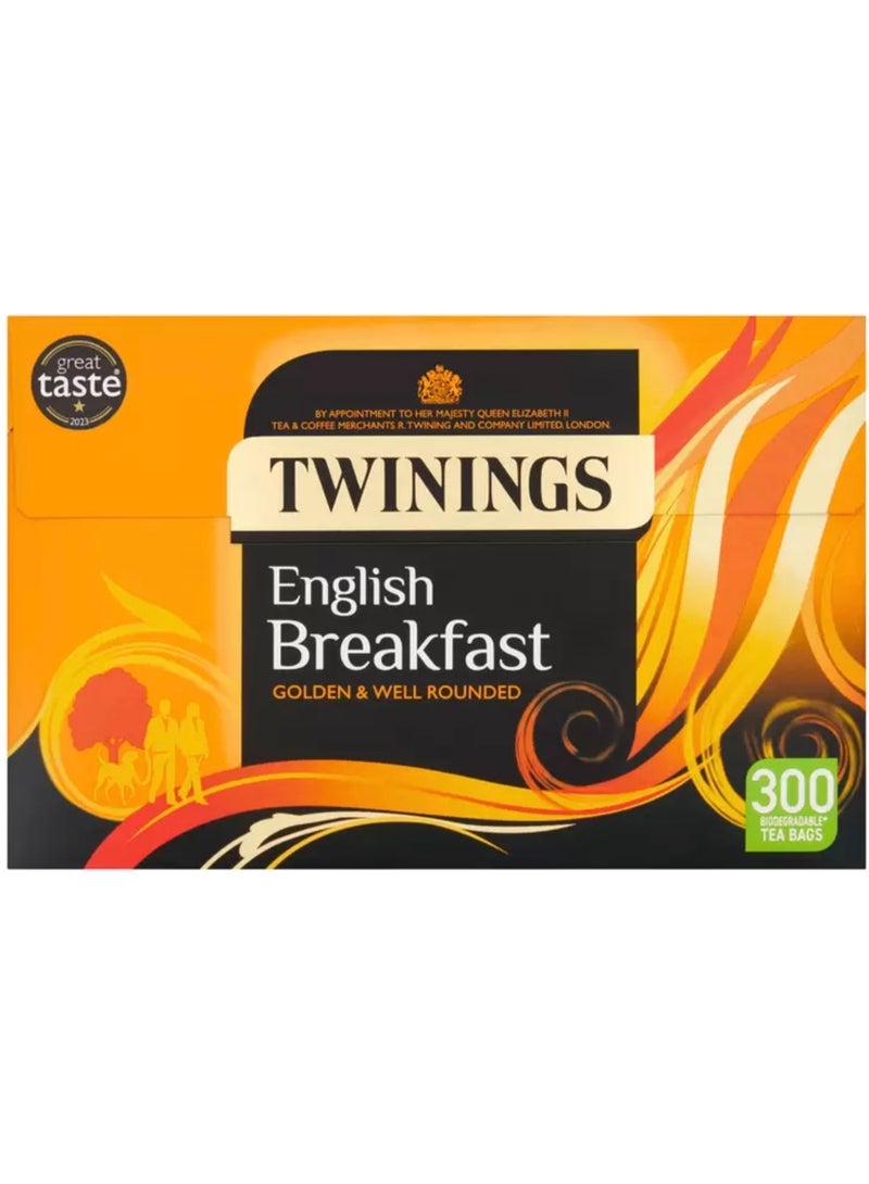 Twinings English Breakfast Tea Bags (Pack of 300) Foil Sealed - Image 1