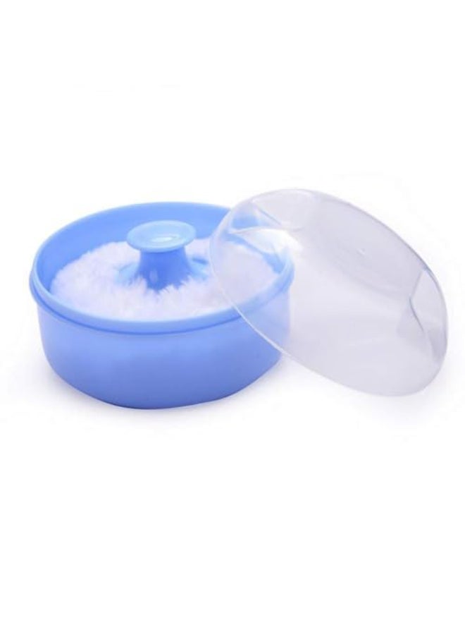 GANPUB Blue Container Powder Cosmetic Puff Sponge Soft Face Case Body Box Beauty Tools Rose Quartz Set Skin Care One Size - Image 1