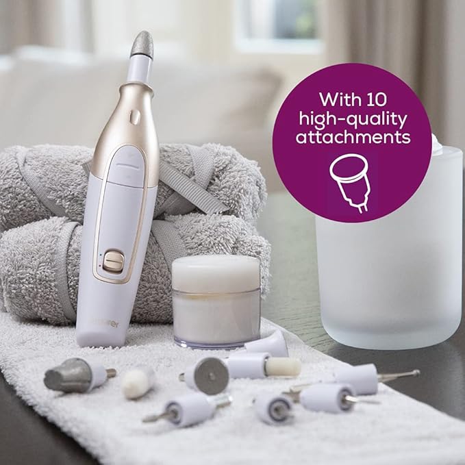 Beurer مجموعة بويرر MP42UK للعناية بالأظافر والباديكير والمانيكير مع 7 ملحقات - Image 3