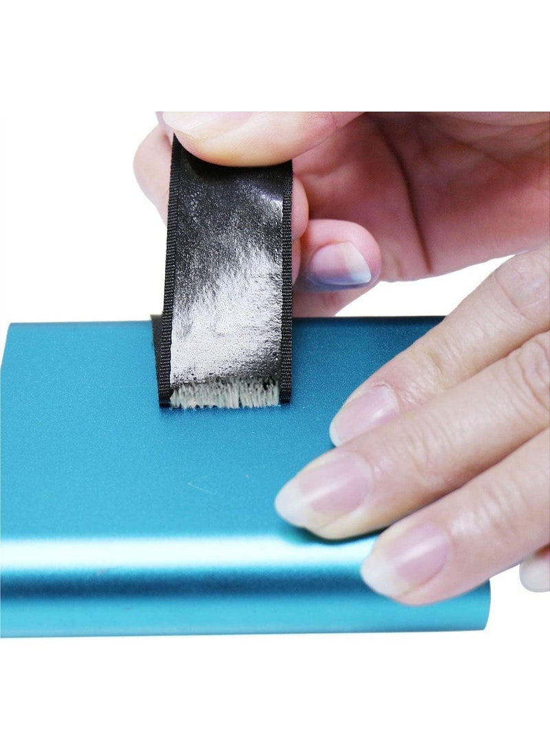 شريط لاصق بخطاف وحلقة، عبوة من قطعتين - 2 متر × 2.5 سم، أسود، شرائط لاصقة قوية للاستخدام المنزلي والمكتبي والحرفي والتركيب والتنظيم. - Image 3