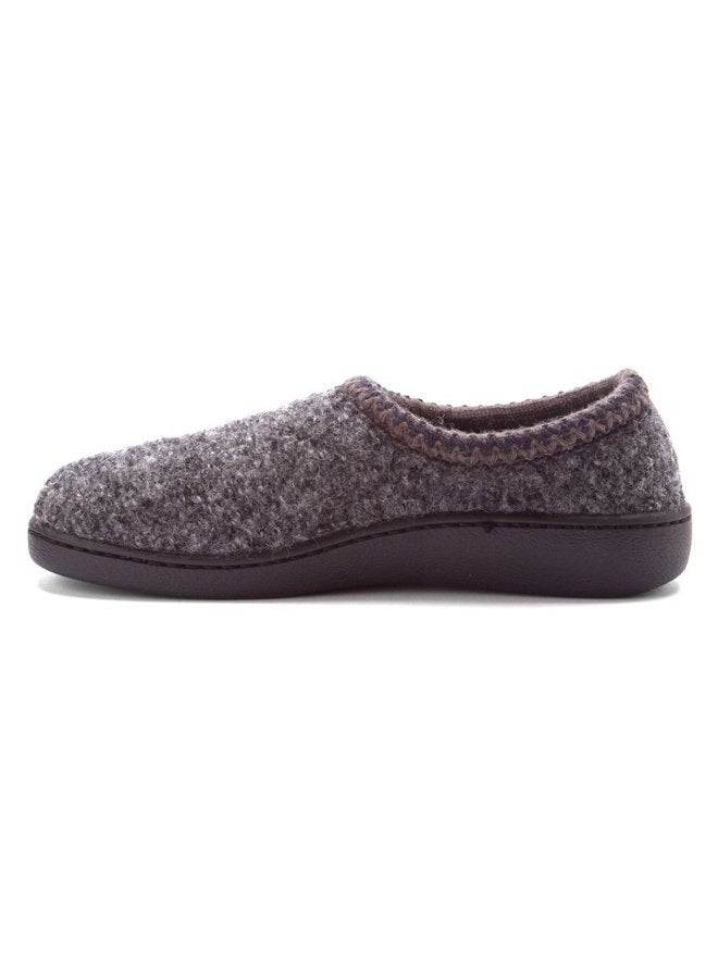 Haflinger Men's ATB Closed Heel Hardsole Slipper Dark Grey Speckle 48 European - Image 3