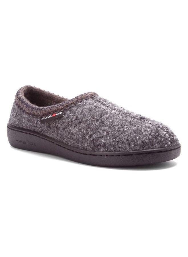 Haflinger Men's ATB Closed Heel Hardsole Slipper Dark Grey Speckle 48 European - Image 1