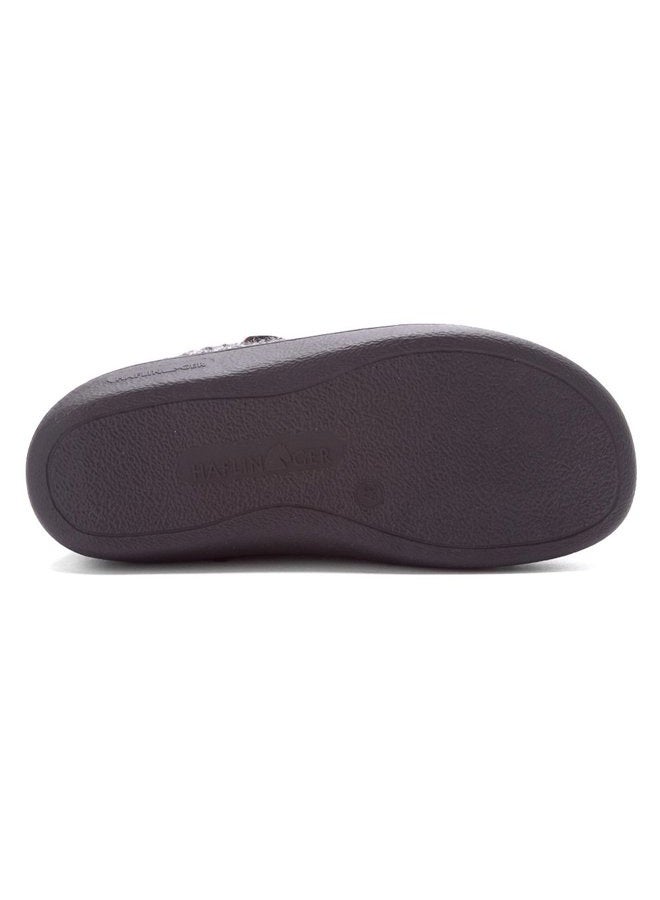 Haflinger Men's ATB Closed Heel Hardsole Slipper Dark Grey Speckle 48 European - Image 5