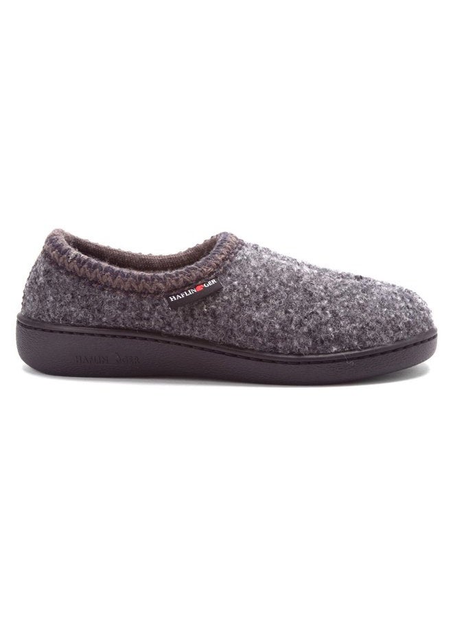 Haflinger Men's ATB Closed Heel Hardsole Slipper Dark Grey Speckle 48 European - Image 2