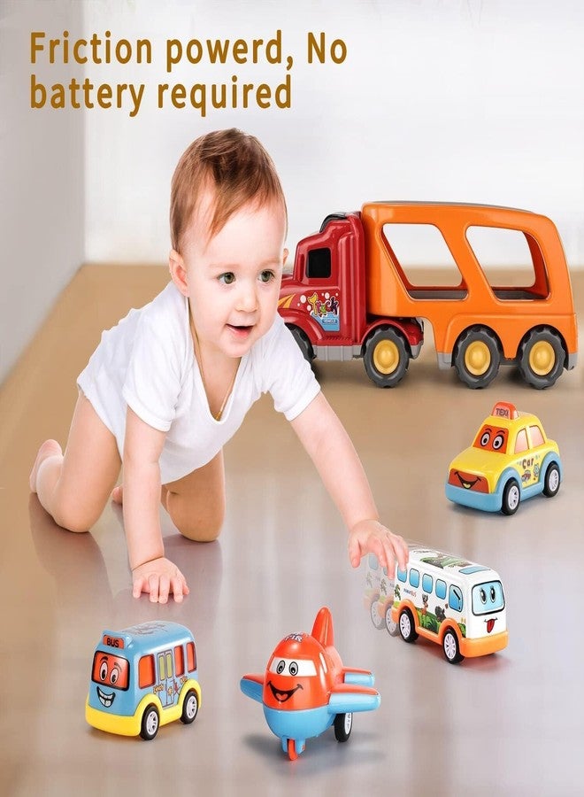 Space Enterprises Unbreakable Pull Back Vehicles| Push and Go Crawling Toy for Kids & Children, (Pack of 5)., Multicolor - Image 4