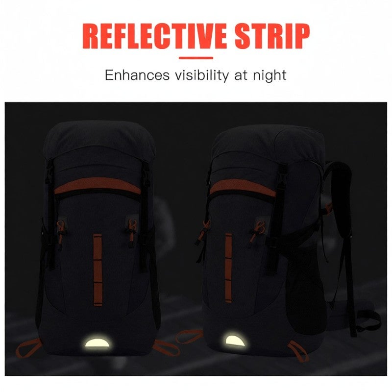 weikani Outdoor Backpack 50L Large Capacity Waterproof Oxford Cloth Travel Backpack - Adjustable Comfortable Straps Hiking Gear for Adventure - Image 4