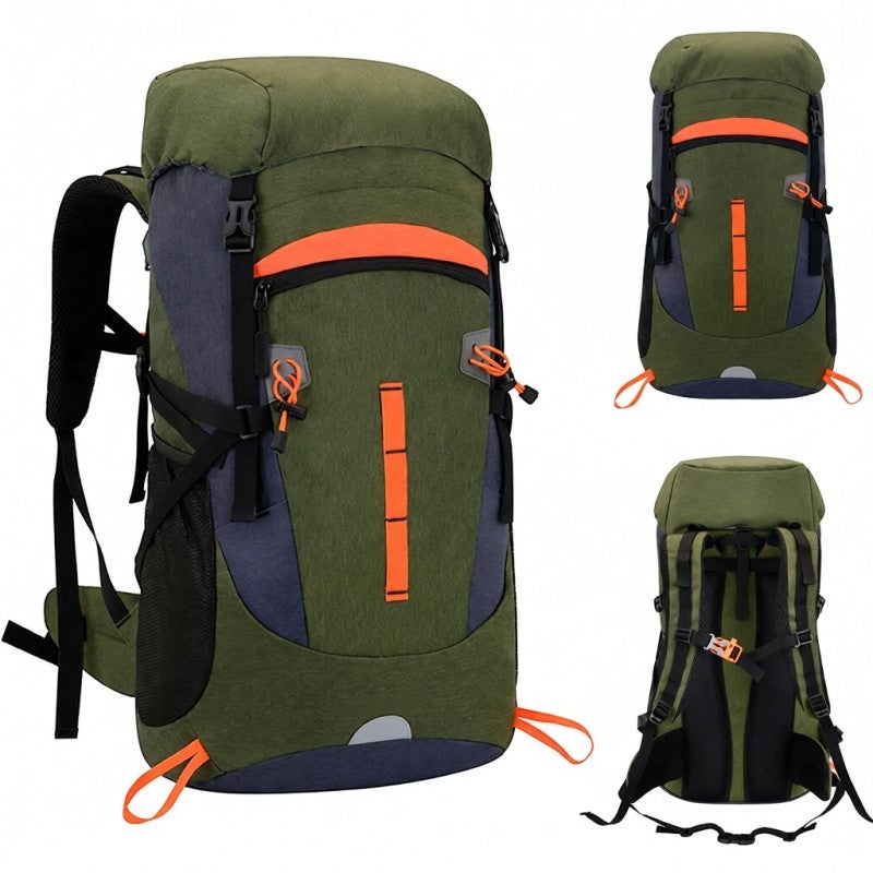 weikani Outdoor Backpack 50L Large Capacity Waterproof Oxford Cloth Travel Backpack - Adjustable Comfortable Straps Hiking Gear for Adventure - Image 1