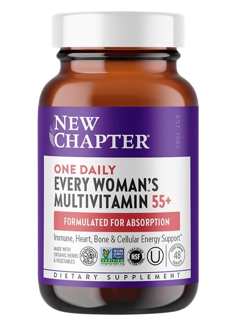 Women's Multivitamin 50 Plus for Cellular Energy, Heart & Immune Support 48 Count