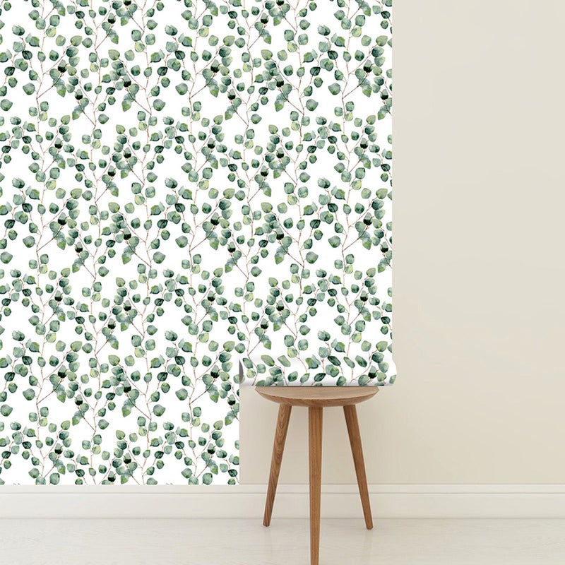 1 Set Green Plants Wallpaper Jungle Plants Wall Paper Removable Wallpaper - Image 4