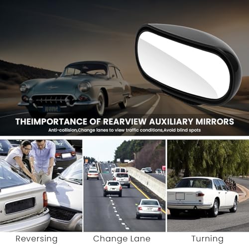 STHIRA® 1PCS Blind Spot Mirror For Car Curved Hd Mirror Outside Strong Backing Glue 360° Fine Adjusting Blind Spot Mirror For Car, Van, Suv, Trucks - Image 3