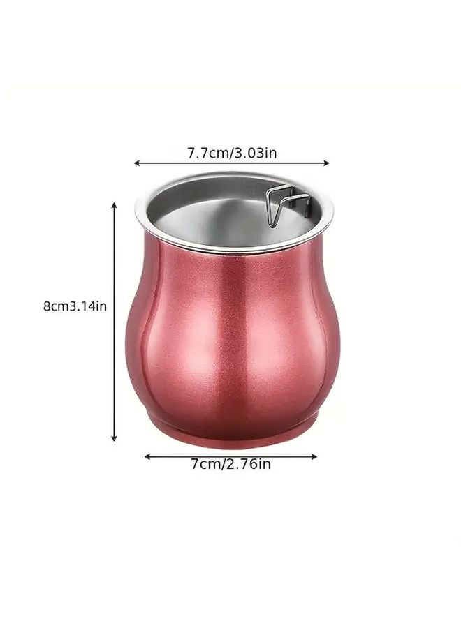 Dark Green Windproof Stainless Steel Ashtray Durable Metal Finish for Car Home Patio - Image 3