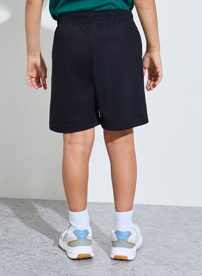 Styli Teens Cotton Sports Jersey Shorts with Side Pocket - Image 3