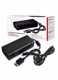 وحدة تزويد الطاقة لجهاز Xbox 360 Slim، مجموعة استبدال كابل الطاقة لمحول التيار المتردد متوافقة مع جهاز Xbox 360 Slim 360 S بجهد تلقائي 100-240 فولت