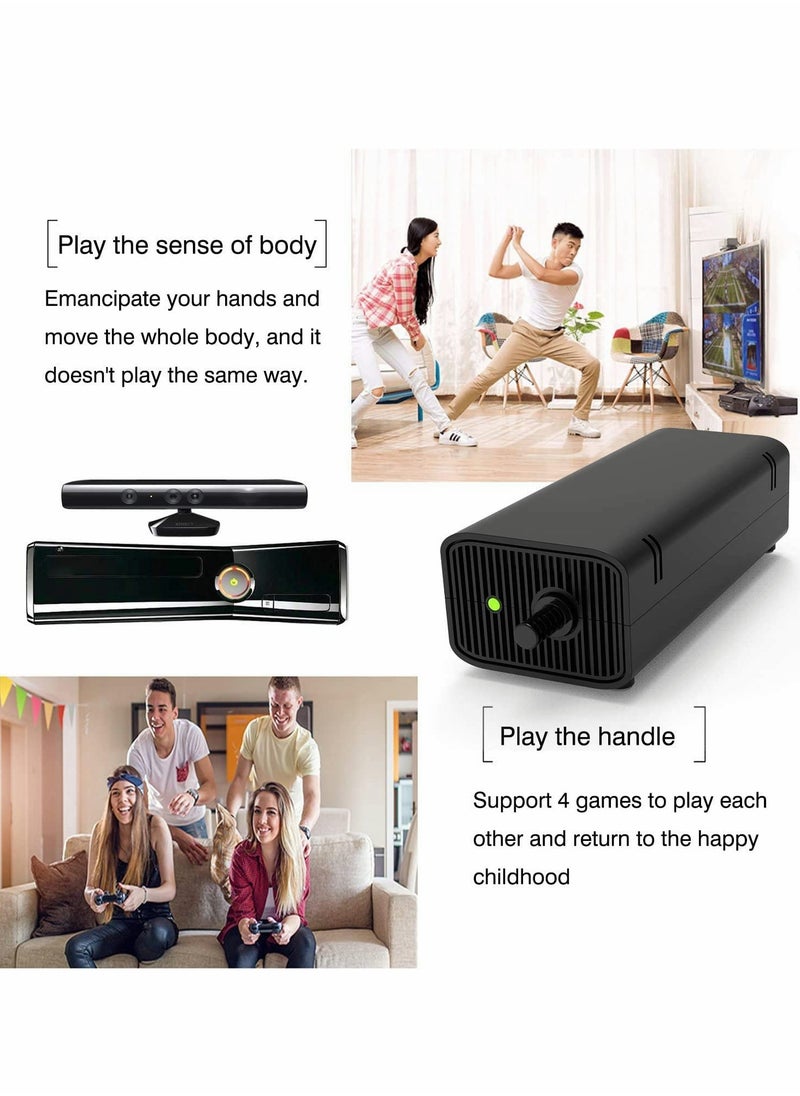 Excefore - وحدة تزويد الطاقة لجهاز Xbox 360 Slim، مجموعة استبدال كابل الطاقة لمحول التيار المتردد متوافقة مع جهاز Xbox 360 Slim 360 S بجهد تلقائي 100-240 فولت - Image 1