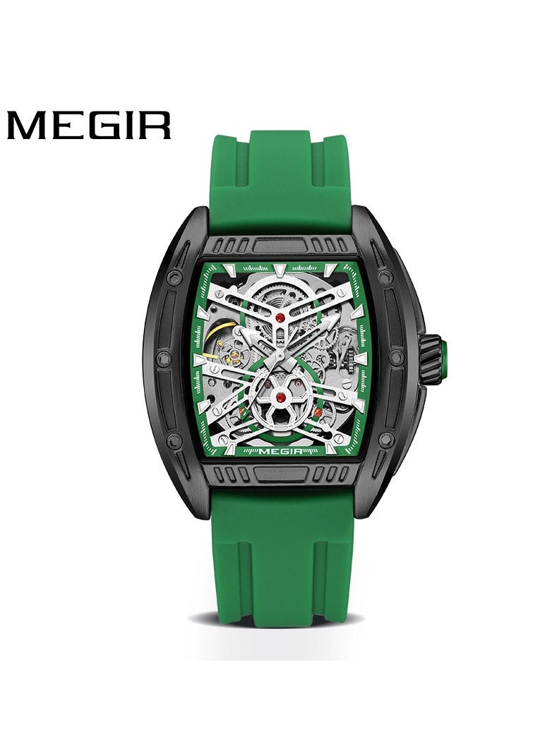 MEGIR Men's Bucket Type Mechanical Luminous Waterproof Watch 