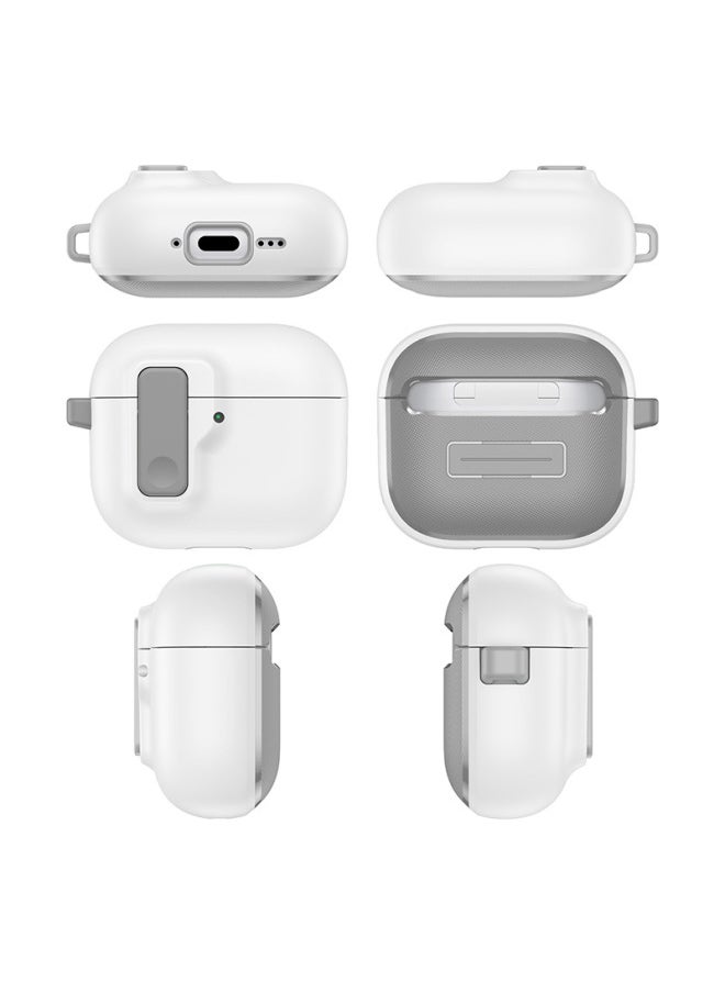 Generic - Elastic Cover Airpods 4 Generation Protective Cover Drop-resistant 2024 Suitable For Apple Earphone Case Simple Airpods Case-Color:Red-Applicable Models:Airpods Pro2 Generation - Image 1