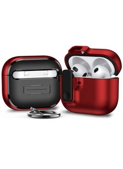 Elastic Cover Airpods 4 Generation Protective Cover Drop-resistant 2024 Suitable For Apple Earphone Case Simple Airpods Case-Color:Red-Applicable Models:Airpods Pro2 Generation
