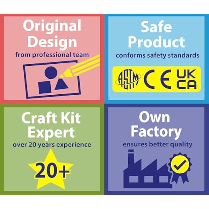 myFirst PAPER CRAFT KIT FOR KIDS, UNICORN BUNNY KIT FOR TODDLERS AND GIRLS, INCLUDE 16 CUTE DIY ARTS AND CRAFTS PROJECTS, ORGANIZED ART ACTIVITIES SUPPLIES BOX PRESCHOOL CREATIVE GIFT TOYS - Image 3