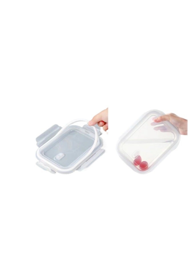 3-pack lunch box microwaveable borosilicate glass lunch box glass food storage container with insulation bag - Image 3