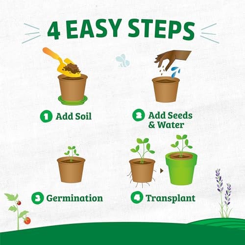 Back to the Roots Organic & PLANTABLE 4.25" Wide Seed Starting POTS (8 CT) - Image 4