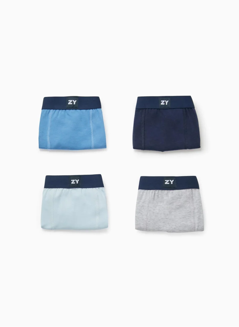 Zippy Zippy 5-Pack Plain Cotton Boxer Shorts For Boys