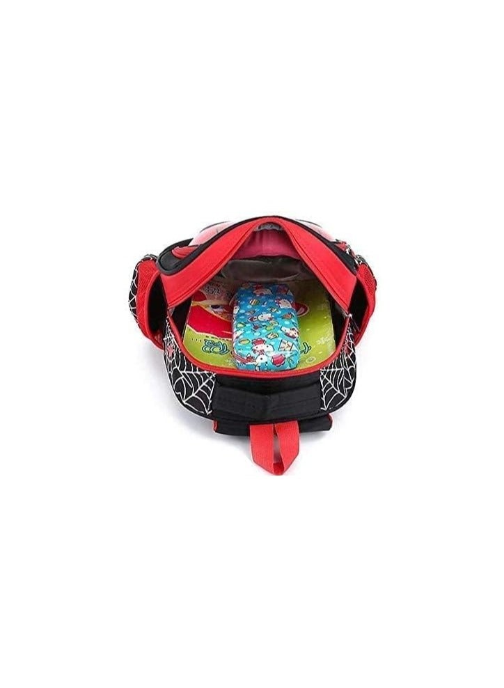 Lucky Kids Spiderman Printed Backpack 12 inch Red/Black - Image 4