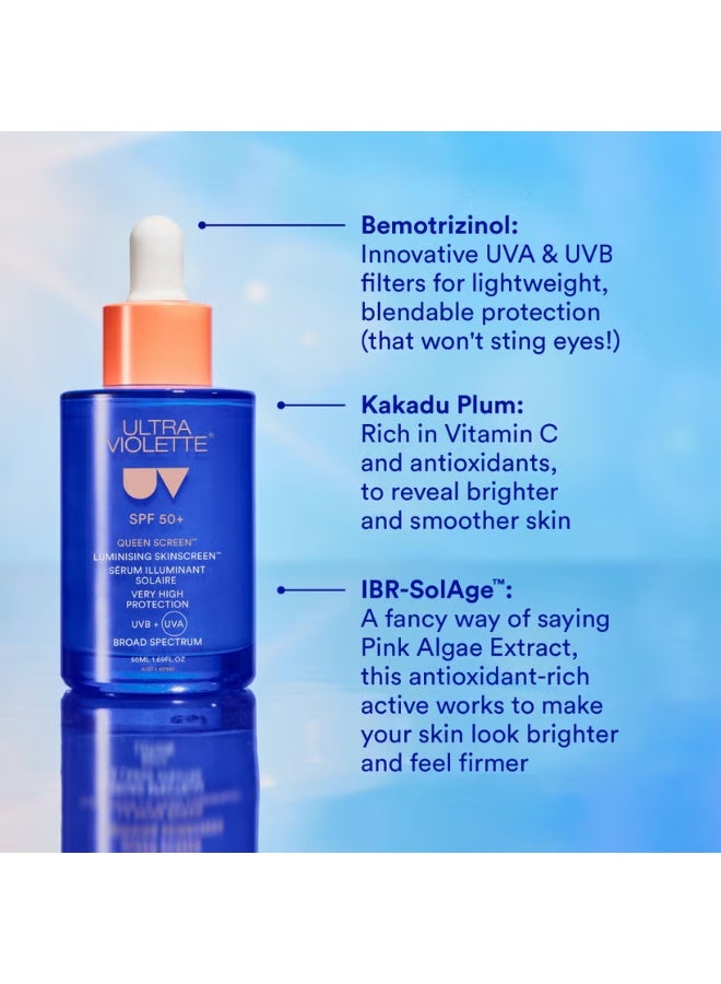 Ultra Violette Queen Screen SPF 50+ Luminising Skinscreen Serum 50ml - Image 3