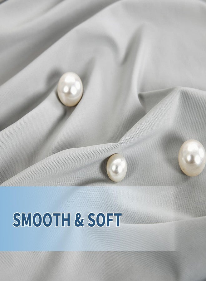 QUTOOL Luxury Cooling Pillowcases Queen Size 2 Pack, Stocking Stuffers Adults, Q-Max>0.4 Cool Touch for Hot Sleepers&Night Sweats Beauty Sleep Anti-Frizz, Softer Than Silk Pillowcover Oeko-TEX Certified Grey - Image 5