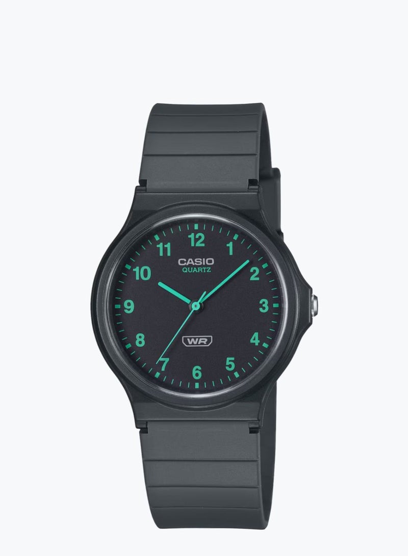 CASIO Analog Resin Band Round Shape Wrist WatchMQ-24B-8BDF - Image 1