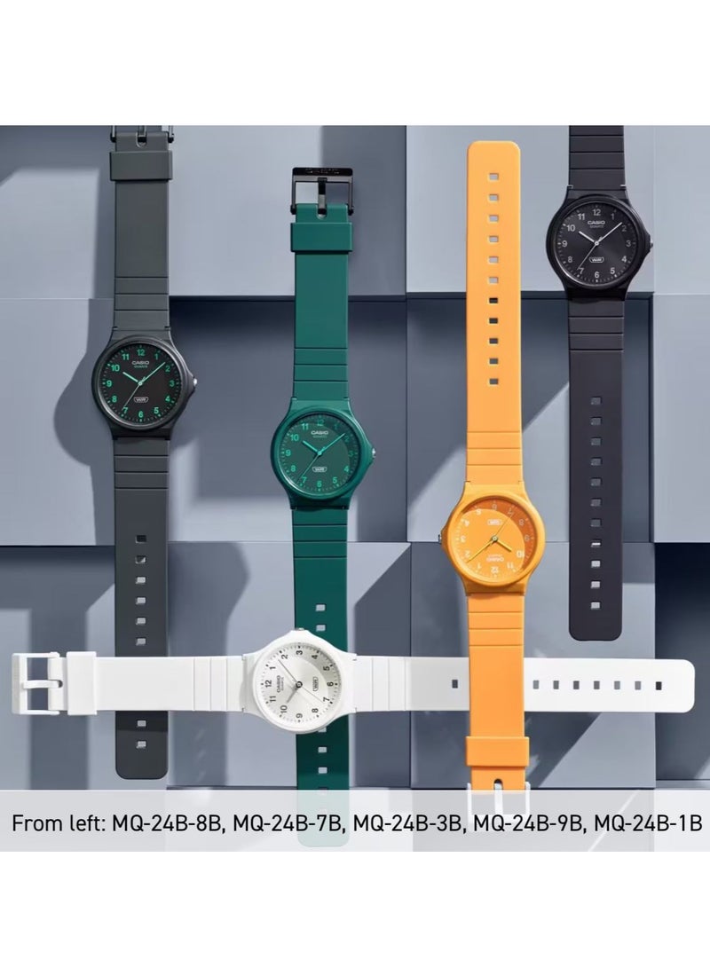 CASIO Analog Resin Band Round Shape Wrist WatchMQ-24B-8BDF - Image 3