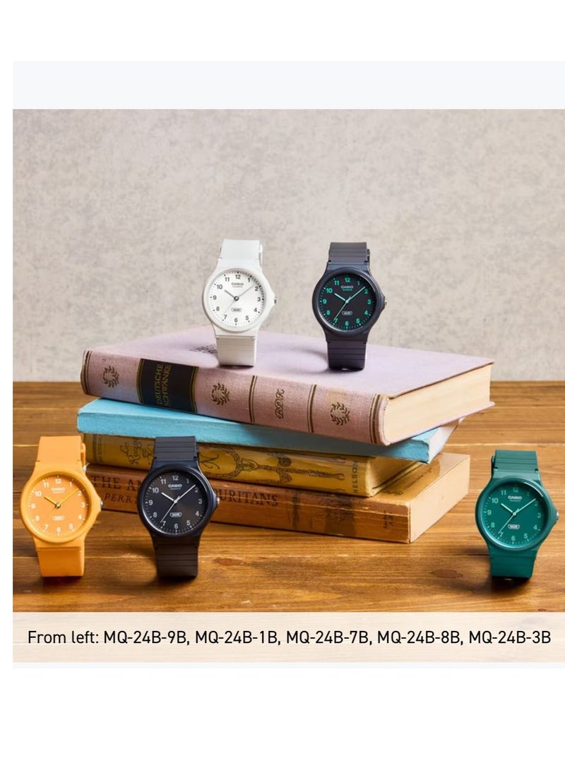 CASIO Analog Resin Band Round Shape Wrist WatchMQ-24B-8BDF - Image 4