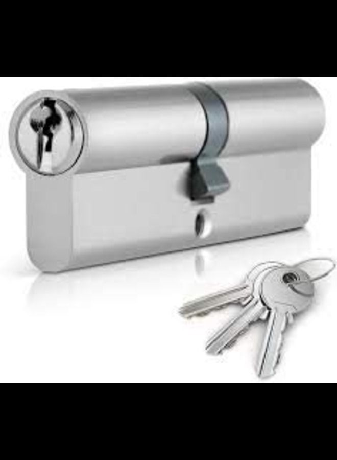 Door Cylinder With 3 Key 70mm For Wood Door - Image 1