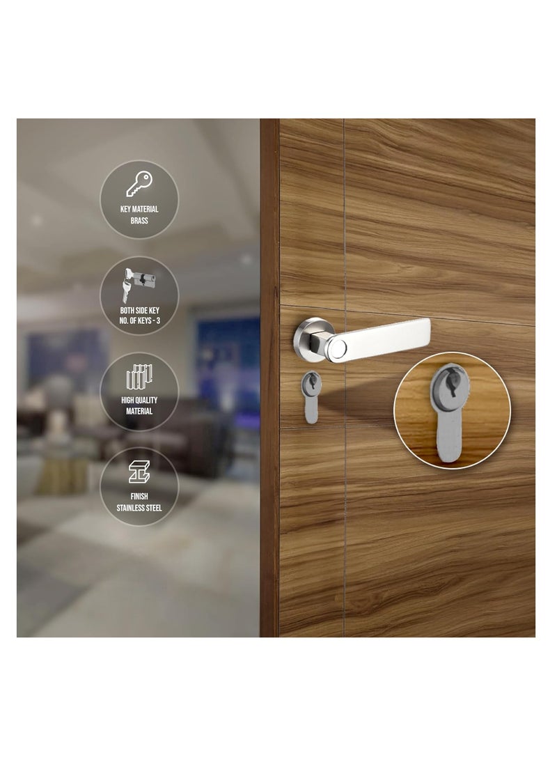 Door Cylinder With 3 Key 70mm For Wood Door - Image 4