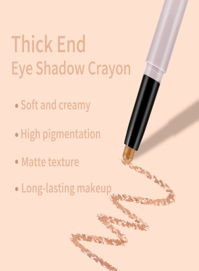 Boobeen Matte Eyeshadow Stick, Waterproof Eye Shadow Pencil Creamy, Long Lasting Eyeshadow Makeup, Rich Color for Dimensional Eye Makeup (08#) - Image 3