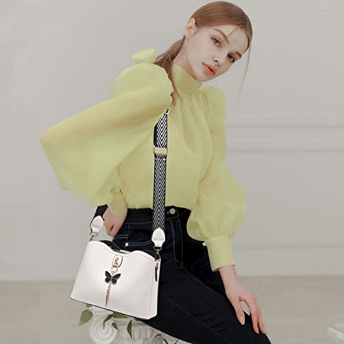 Xiaoyu Small Crossbody Bags for Women Fashion Purses for Teenage Girls Lightweight Handbags Shoulder Bag (Beige) - Image 3