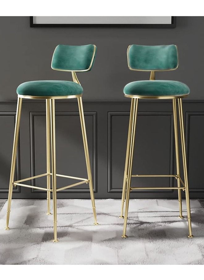 CityRiya-Long Modern Bar Stools Industrial Barstools with Comfortable Seat High Bar Chair Breakfast Bar Stool for Kitchens Counter Office Home  - Image 2