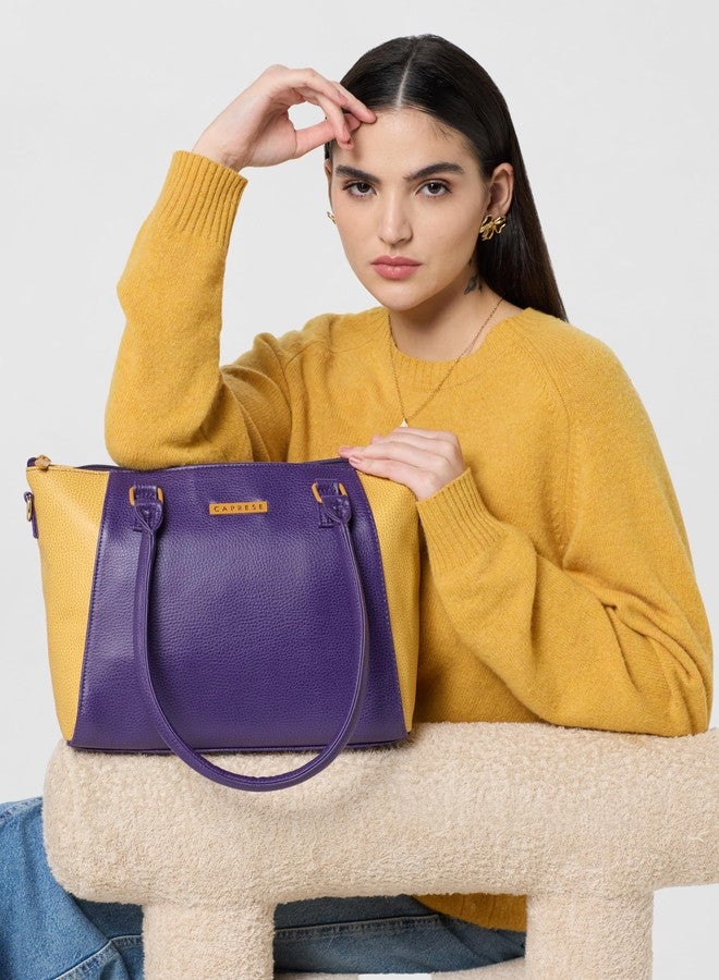 Caprese womens PEBBLE S Medium YELLOW Satchel - Image 2