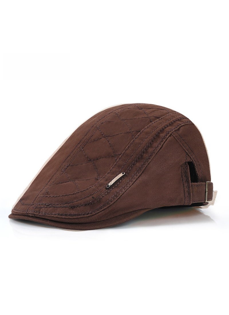 Generic - Retro Newsboy Cap Unisex Fashion Beret Army Green - Image 1