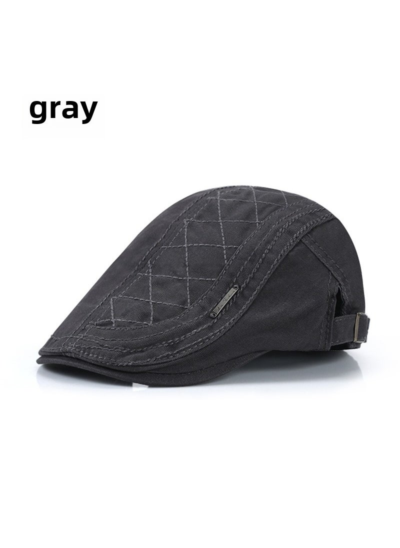 Generic - Retro Newsboy Cap Unisex Fashion Beret Army Green - Image 1