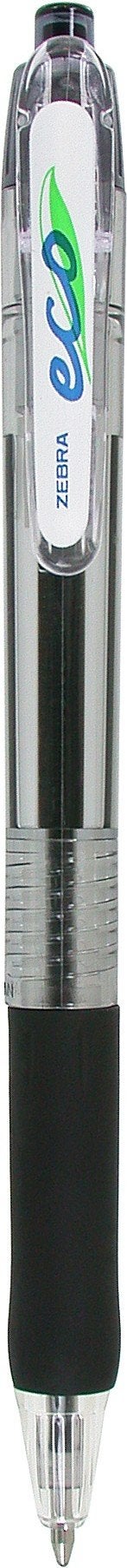 Zebra Pen Eco Jimnie-Clip Retractable Ballpoint Pen, Medium Point, 1.0mm, Black Ink, 12-Count - Image 2